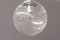 Lampada a sospensione sferica in vetro soffiato, anni '70, Immagine 4