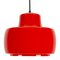 Red Pendant Lamp from Peil & Putzler, 1970s 1