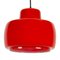 Red Pendant Lamp from Peil & Putzler, 1970s, Image 2