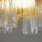 Italian Amber Brown Clear Murano Glass Chandelier 4