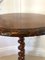 Victorian Burr Walnut Circular Lamp Table, 1860s 3