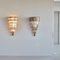 Large Murano Glass Wall Sconces with Trilobi Glass, Italy 1980s, Set of 2 5