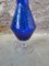 2-Tone Blue & Clear Glass Vase from Empoli, 1970s, Image 8