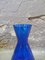 2-Tone Blue & Clear Glass Vase from Empoli, 1970s, Image 5