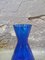 Vase Bicolore en Verre Bleu et Transparent de Empoli, 1970s 5