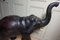 Large Antique Leather Elephant Sculpture, 1920s, Image 6