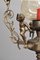 Lámpara de araña de bronce con ángeles, años 60, Imagen 3