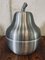 Mid-Century Italian Pear Ice Bucket in Aluminum 6