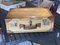 Art Deco Parchment Leather Suitcase with Rivets 2