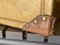 Art Deco Parchment Leather Suitcase with Rivets, Image 12