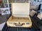 Art Deco Pergament Leder Koffer mit Nieten 17