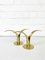 Mid-Century Scandinavian Brass Model Lily Candleholders by Ivar Ålenius Björk for Ystad-Metall, Set of 2 3