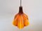 Large Flower-Shaped Glass Pendant Lamp from Peill & Putzler, Germany, 1960s-1970s 6