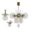 Chandelier, Pendant and Wall Lamp, 1980s, Set of 3 2