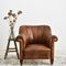 French Leather Club Chair, 1930s, Image 2