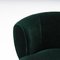 Dark Green Velvet Lisa Chairs attributed to Laudani & Romanelli for Driade, 2018, Set of 2 8