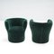Dark Green Velvet Lisa Chairs attributed to Laudani & Romanelli for Driade, 2018, Set of 2 3