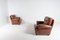 Brown Leather Club Armchairs, Italy, 1970s, Set of 2 2