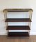 Mahogany and Brass Shelf attributed to the Maison Jansen, 1940s 2