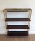 Mahogany and Brass Shelf attributed to the Maison Jansen, 1940s, Image 2