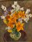 Maya Kopitzeva, Bouquet of Orange Flowers, 1981, Oil Painting, Framed 2
