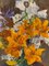 Maya Kopitzeva, Ramo de flores naranjas, 1981, Pintura al óleo, Enmarcado, Imagen 3