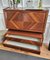 Italienischer Mid-Century Barschrank aus Nussholz & Messing, 1950er 7