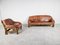 Brutalistisches Vintage Sofa und Sessel, 1960er, 2er Set 3