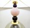 Lampes de Bureau Transparentes en Verre Fumé Rose et Noir, Italie, 2000s, Set de 2 6