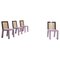 Postmodern Pink Dining Chairs for Leitner attributed to Ettore Sottsass, 1980s, Set of 4 1