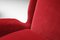 Sedie Mid-Century moderne rosse attribuite a Gio Ponti, Italia, anni '50, set di 2, Immagine 7