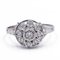 18k White Gold Ring with Diamonds, Image 1