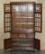 Antique Victorian Astral Glazed Bookcase Cabinet by Jas Shoolbred 13