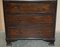 Antique Chippendale Mahogany Drop Front Bureau from Arnold Bros, 1900s 4