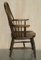 Antique Victorian Windsor Elm Wheel Hoop Back Armchair, 19th Century 15