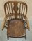 Antique Victorian Windsor Elm Wheel Hoop Back Armchair, 19th Century 14