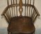 Antique Victorian Windsor Elm Wheel Hoop Back Armchair, 19th Century, Image 4