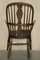 Antique Victorian Windsor Elm Wheel Hoop Back Armchair, 19th Century 16