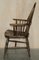 Butaca Windsor antigua victoriana de olmo, siglo XIX, Imagen 17