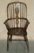 Antique Victorian Windsor Elm Wheel Hoop Back Armchair, 19th Century 2