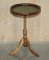 Vintage Green Leather Tripod Side Table from Bevan Funnell, England, Set of 2 15