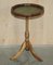Vintage Green Leather Tripod Side Table from Bevan Funnell, England, Set of 2, Image 15