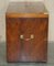 Vintage Burr Yew Wood Military Campaign Drinks Trunk, Image 13