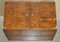 Vintage Burr Yew Wood Military Campaign Drinks Trunk, Image 11