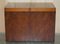 Vintage Burr Yew Wood Military Campaign Drinks Trunk, Image 15