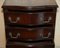 Small Vintage Serpentine Mahogany Chest of Drawers 15