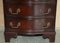 Small Vintage Serpentine Mahogany Chest of Drawers 4