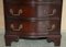 Small Vintage Serpentine Mahogany Chest of Drawers, Image 4