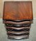 Small Vintage Serpentine Mahogany Chest of Drawers 17