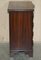 Small Vintage Serpentine Mahogany Chest of Drawers 10